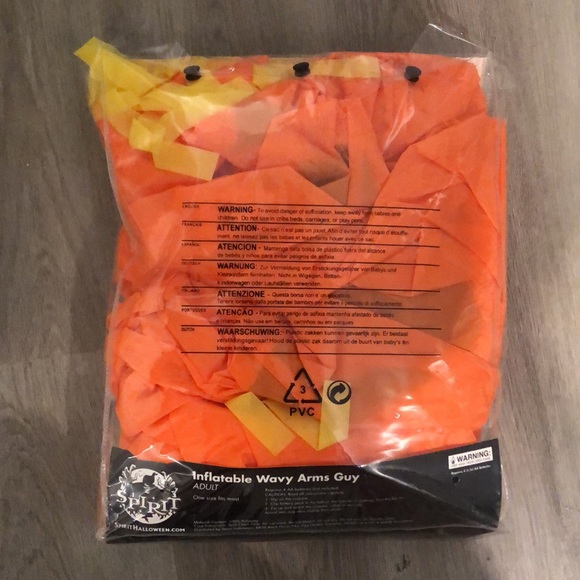 Adult inflatable wavy arms guy costume from spirit - Picture 2 of 2